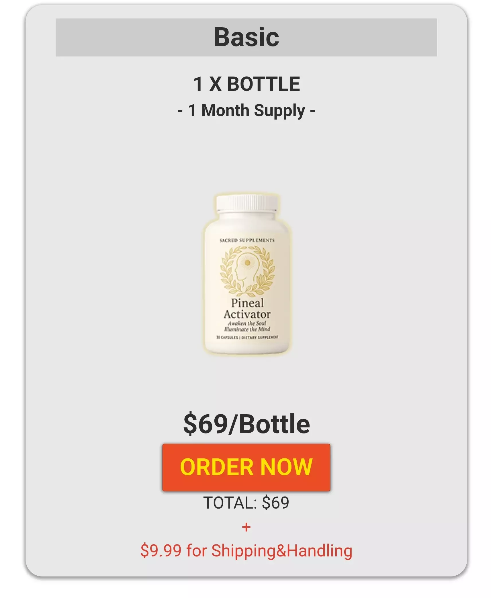 Pineal Activator™ 1 bottle pricing